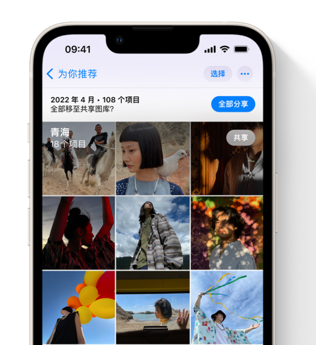 南华苹果维修网点分享在 iPhone 上使用共享图库 