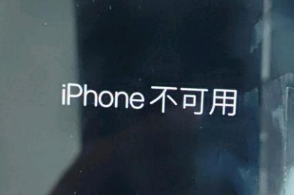 南华苹果服务网点分享锁屏界面显示“iPhone 不可用”如何解决 